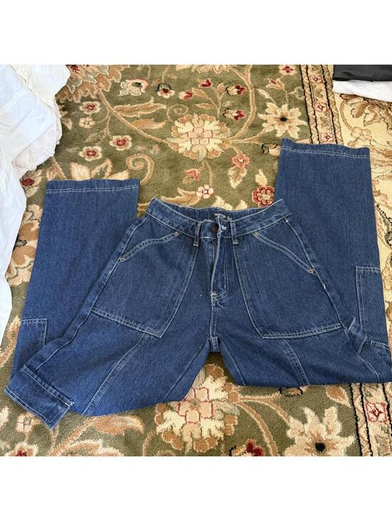 Nasty Gal Denim - Nasty gal dark blue denim carpenter jeans size 4